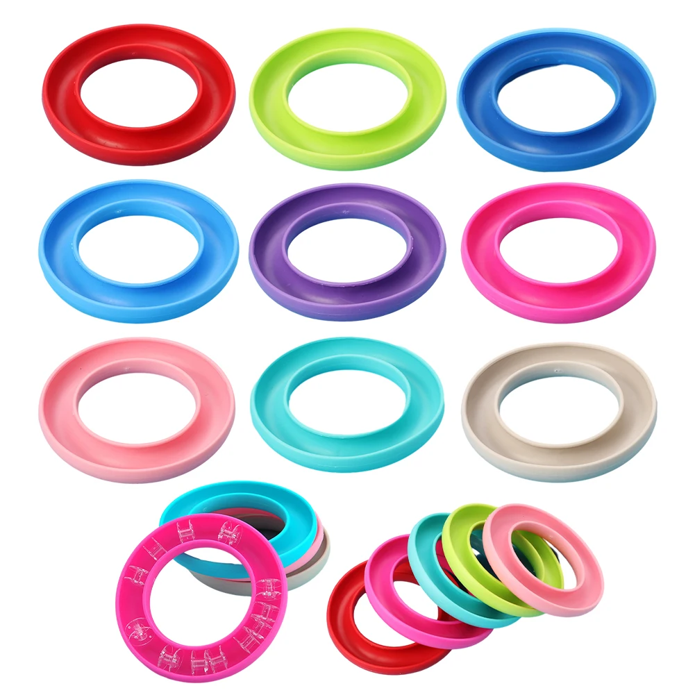 

1PC Spool Stand Sewing Tool Rubber Bobbin Storage Ring Silicone Round Bobbin Holder Handwork Home Sewing Accessories