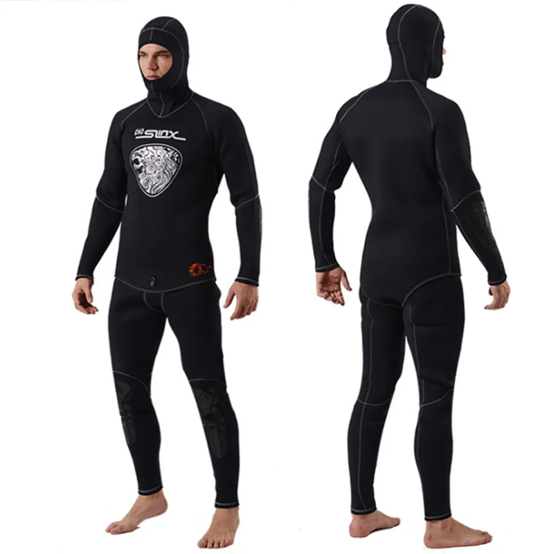 

Мужские теплые штаны 5 мм с капюшоном для дайвинга плавания рыбалки серфинга Гидрокостюмы костюм для дайвинга