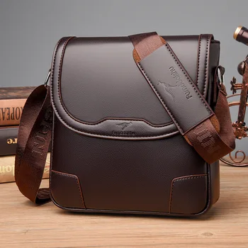 Men’s Waterproof Leather Messenger Bag 1