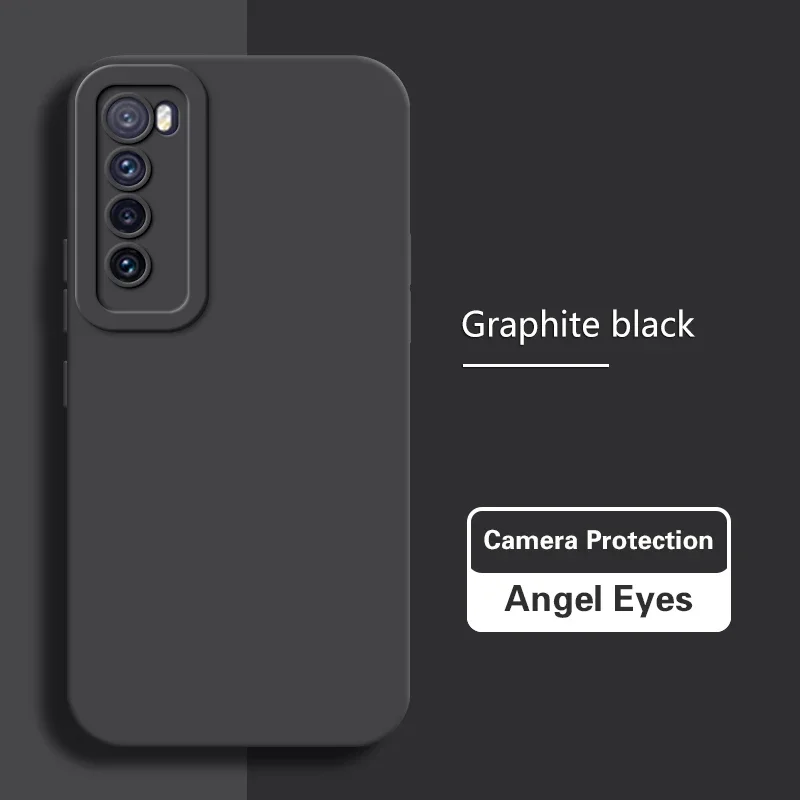 Premium Liquid Silicone Lens Protection Phone Case for Huawei Nova Series - High Quality Back Cover