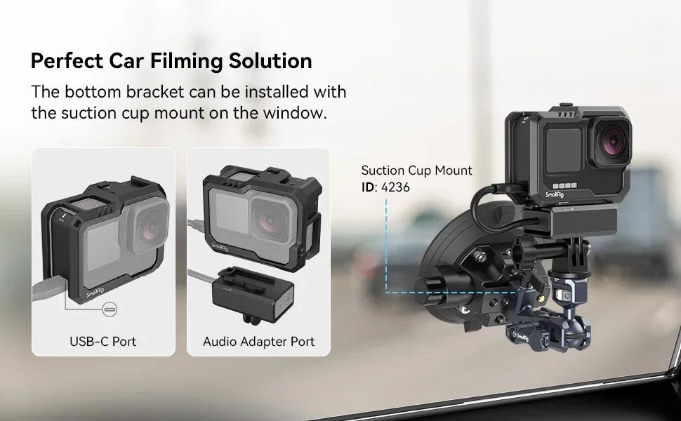SmallRig Action Camera Full Protection Cage for Hero 13 /Hero12/Hero11/Hero 10/H