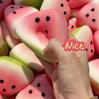 Watermelon Squeeze Toy Pink Green, Soft Stress Ball for Kids Party Favors, Classroom Rewards, Eid Christmas Halloween Gift - Image 5
