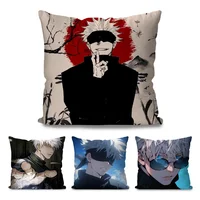 1pc Satoru Gojo Anime Jujutsu Kaisen Pillow Case Square Pillow Bedroom Sofa Leisure CushionCar Living Room Home Decoration 40X40 2