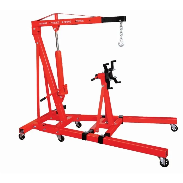 High Load-bearing 2T Engine Crane Car Engine Handling and Maintenance Crane with Flipping Frame Stand