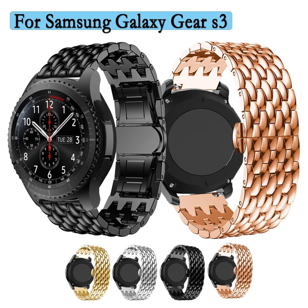 

Metal strap For Samsung Galaxy Gear s3 Stainless Steel Smart Watch Wristband With Tool Business Style Watchband