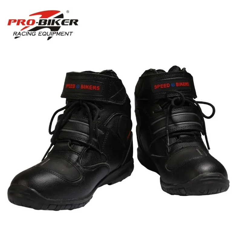 Motorcycle Riding Non-slip boots Pro-biker Racing Boots Motorbike Microfiber Leather shoes