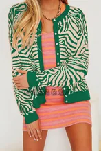  Za Zebra Knitted Cardigan Crop Top Orange Striped Sweater Kardigany 2022 Women's Knitwear Fashion Sweater Top Sueter Feminino 