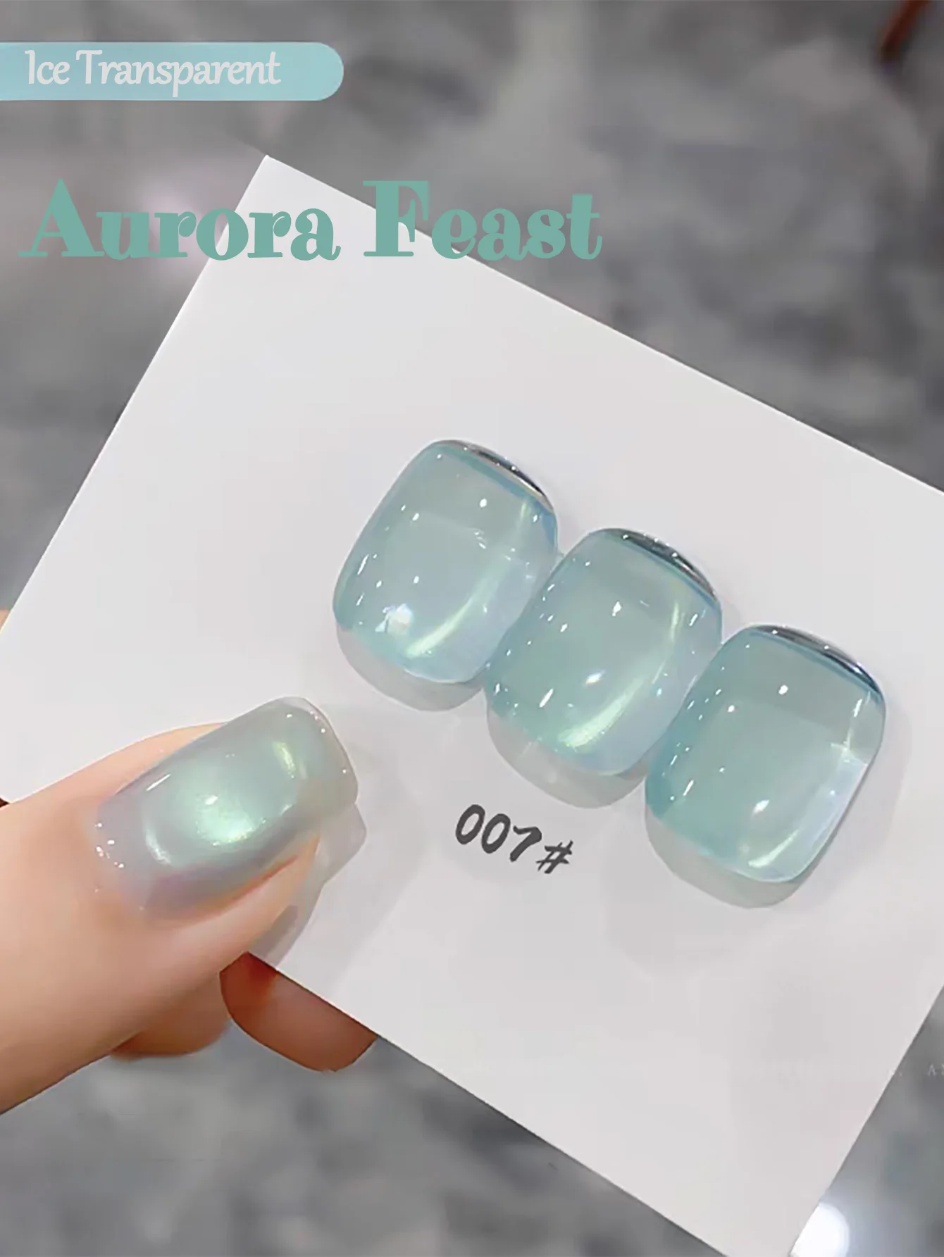 Set of 1-12 Ice Transparent Wine Glass Beads Cat Eye Gel Nail Polish – Sweet Spring/Summer Pink Collection