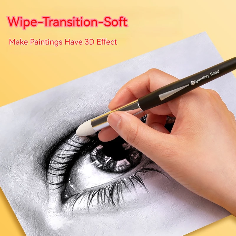 Professional Pencil Eraser School Supply Detail Eraser Highlight Art Painting Drawing Charcoal Pastel Work Artists Stationery