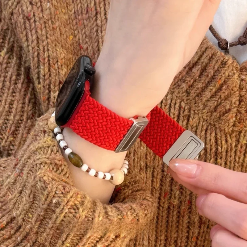 Magnetic Braided Nylon Watch Band Bracelet