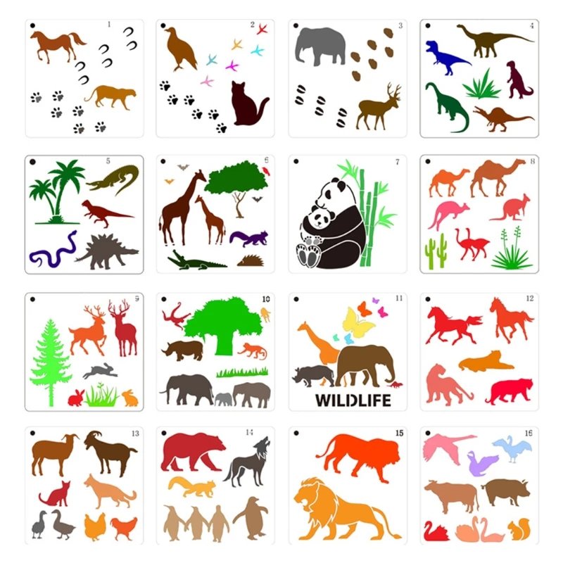

Durable Painting Stencil Kids Painting Stencil Templates Kits