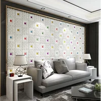 70cmx1m/2m/3m/5m/10m Waterproof 3D Stereo Wall Sticker Ceiling Bedroom Living Room Self-adhesive Background Decoration Wallpaper 2