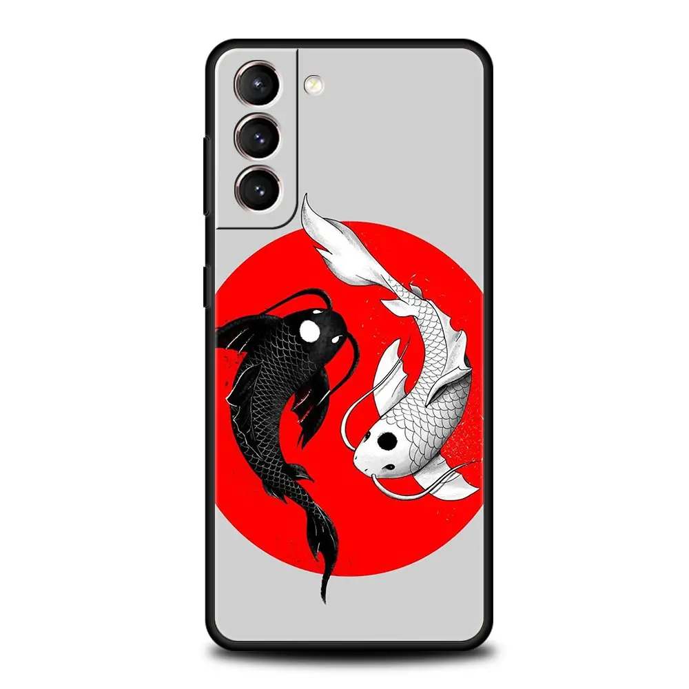 Exquisite Koi Carp Soft Silicone Phone Case