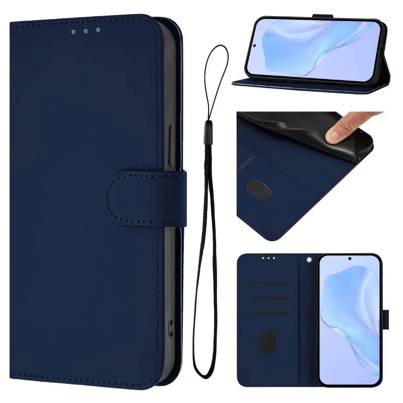 Premium PU Leather Wallet Flip Phone Case - Elegant Protection Cover