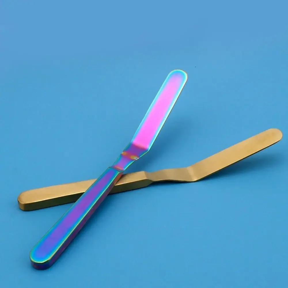 Dessert Cutlery Stainless Steel Butter Scraper 8 Inch Comfortable Grip Cake Icing Spatula Rust-proof Jam Spreader Breakfast
