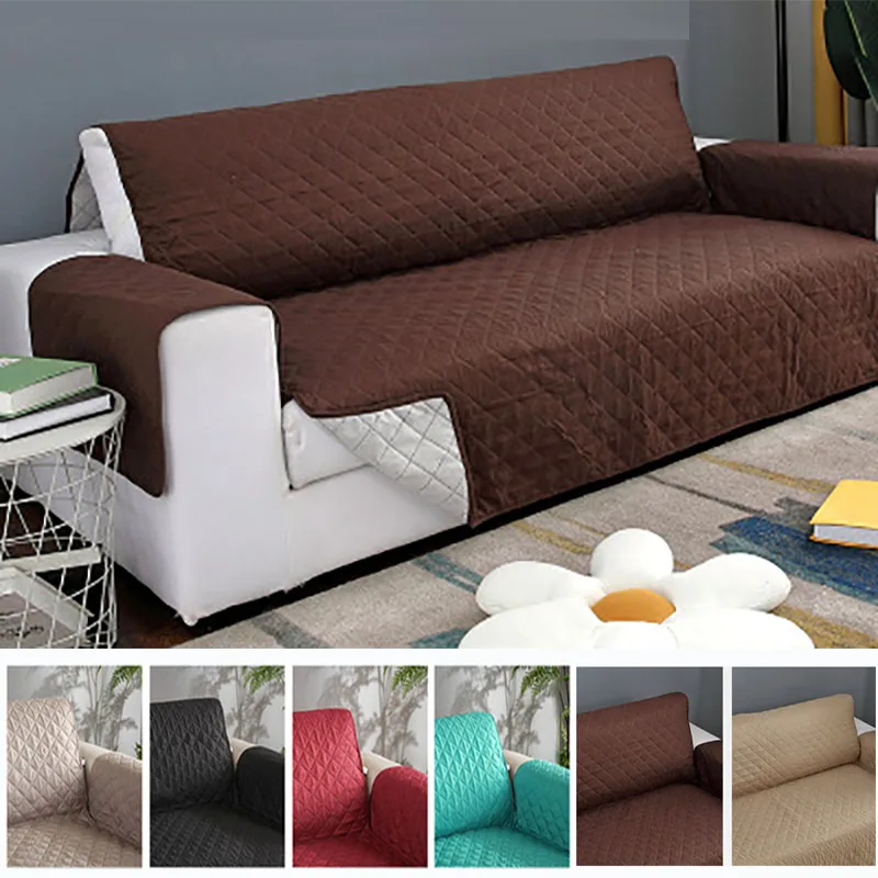 Comfortable Slipcover 3 Seater Sofa Loveseat Chair Furniture Cover Protector 