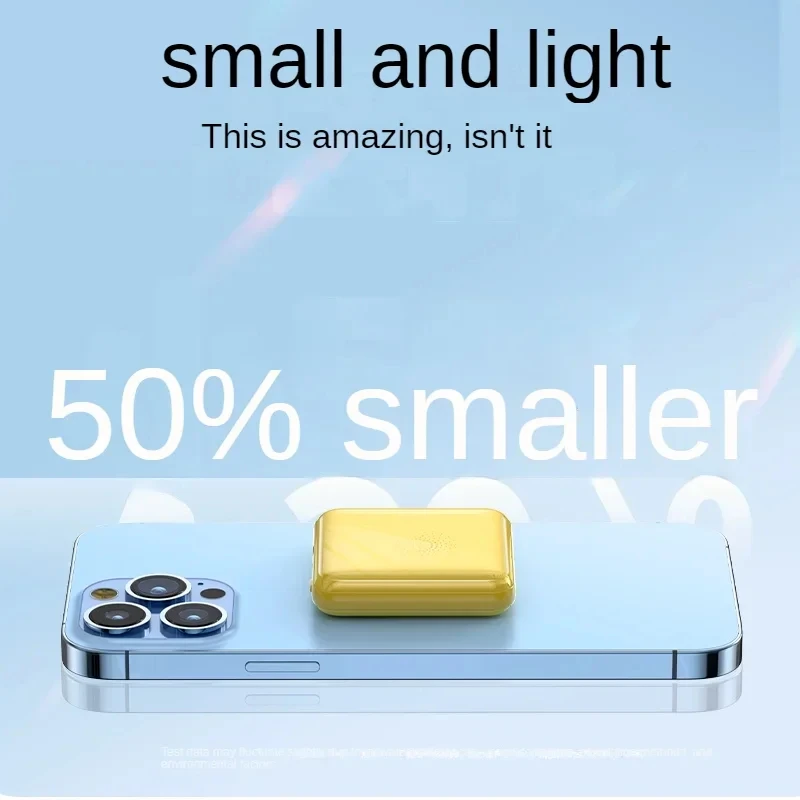 Mini Power Bank 50000mAh Super Fast Charging Magnetic Qi Wireless Power Bank For Xiaomi IPhone15 14 Portable External Battery