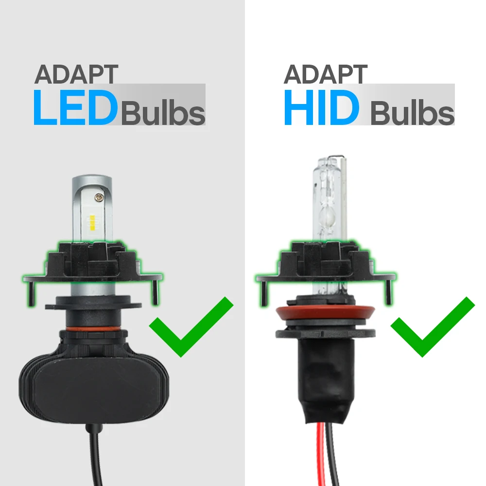 EMSea H7 LED Scheinwerfer Adapter Set - 2 Stück Für Hyundai Tucson 2016-2020