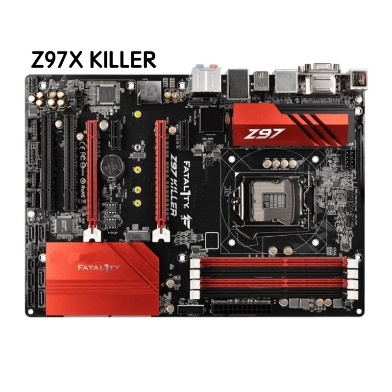 Per Scheda Madre Asrock Fatal1Ty Z97 Killer Scheda Madre Lga 1150 Ddr3 Testata Al 100% Ok Completamente Funzionante Spedizione Gratuita
