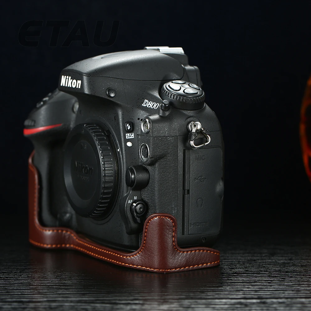 Per Nikon D810 D800 D800E D750 D850 Df Custodia Per Fotocamera Vintage D810 Custodia Per Fotocamera In Vera Pelle Fatta A Mano Mezza Borsa