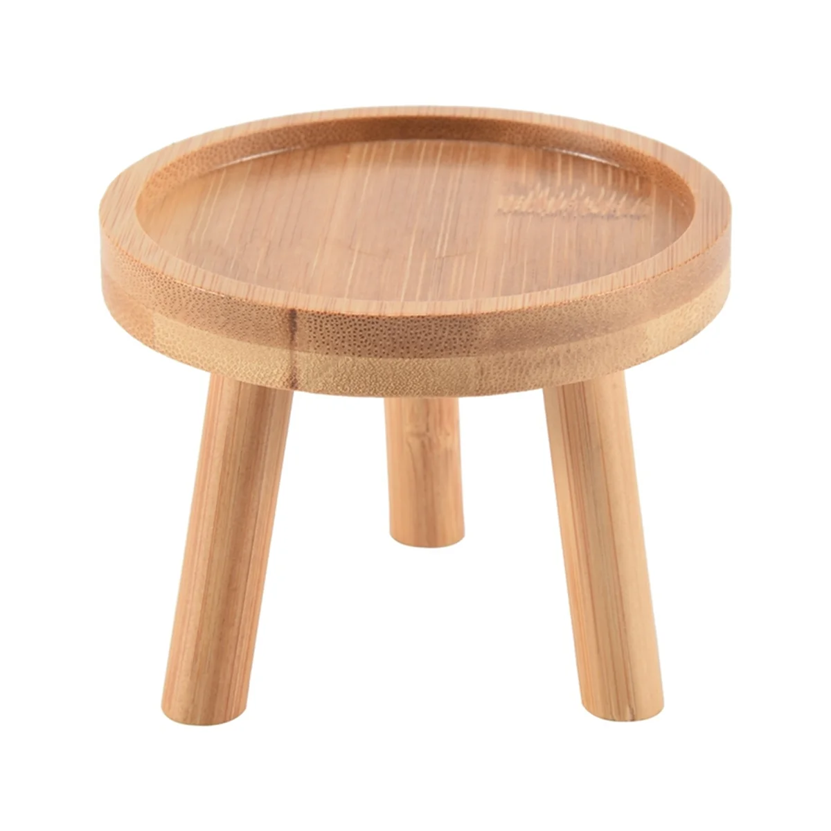 Wooden Plant Stand Flower Pot Base Holder Stool High Stool Balcony Succulent Round Flower Shelf for Indoor Outdoor plant stand,wooden flower shelf