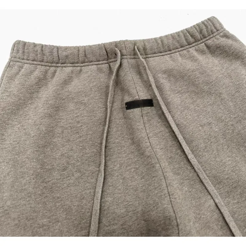 Men's Sports Leg Binding Pants Classic Brand Metallic Silicone Letter Logo Pants High Street Couple Loose Pants Hoodies Set view 3