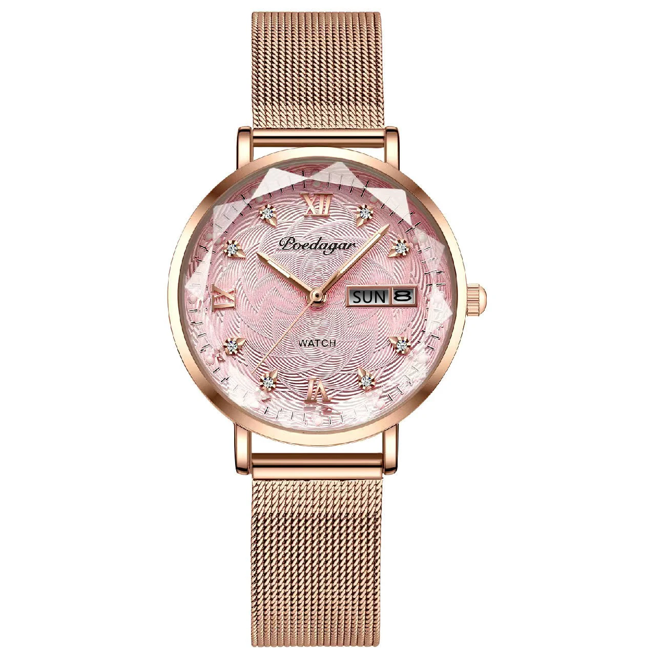 Rose Gold Pink Mesh