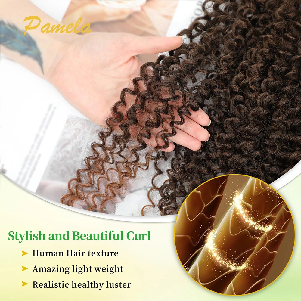 Ombre 2/30 Color Curly Clip in Extensions Human Hair Kinky Curly Clip Ins Silk Curly Hair Extensions for Black Women 120g 7Pcs