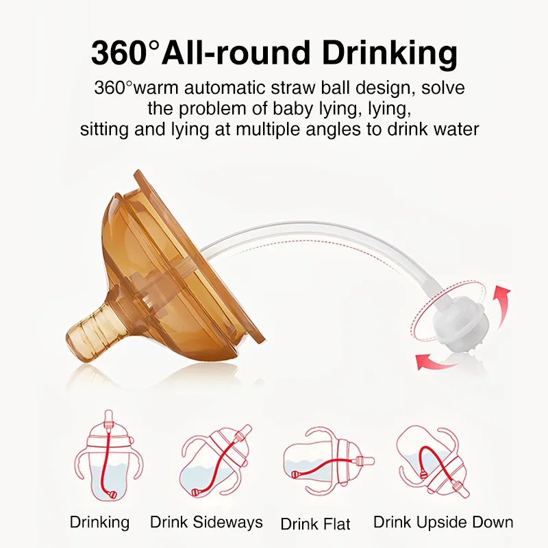 Milk bottle feeding bottle baby feeding utensils 150ml/250ml Baby Silicone Bottle With Handle Nano Silver Antibacterial Baby Weaning Anti-Choking Nipple Bottle BPA Free
