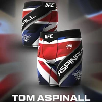 New UFC Unrivaled Blue Tom Aspinall Fight Short Boxing Short MMA #321 Men Women Oversized Breathable Quick Drying Sports Shorts