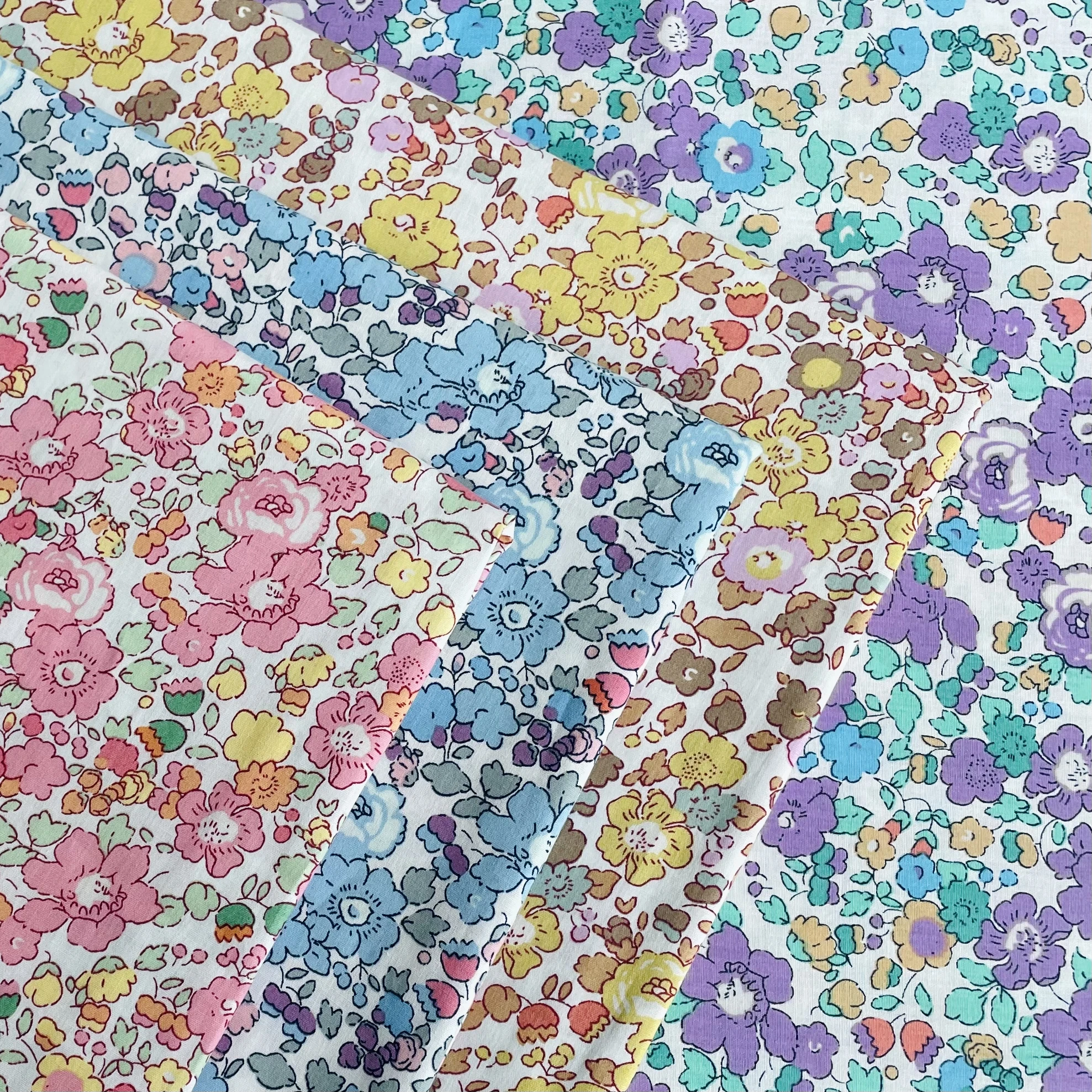 Cotton Fabric Floral 60S Tissun liberty Cotton Fabric For Kids Baby Sewing Cloth Dresses Skirt DIY