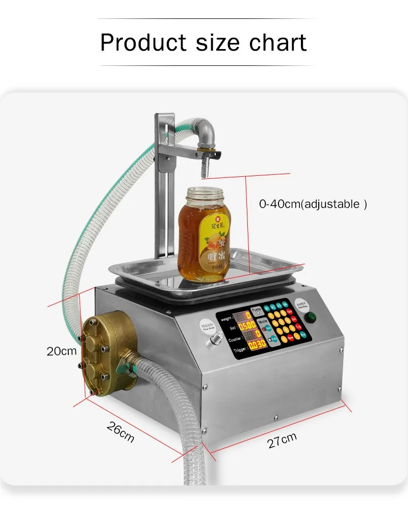Fully Automatic Dispensing Filling Machine Flow Weighing Type Honey Sesame Sauce Edible Oil Viscous Glue Liquid Filling Machine
