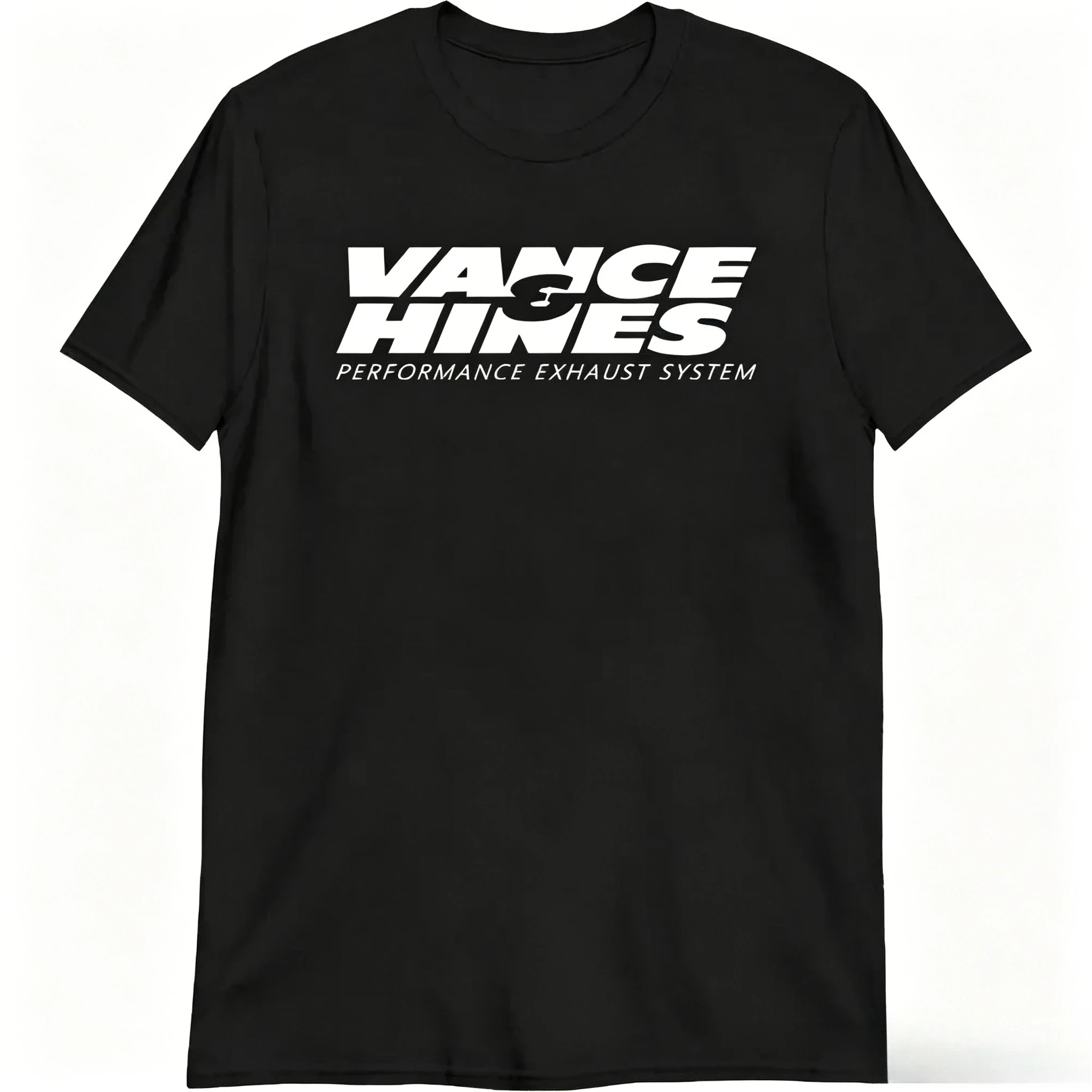 VANCE HINES Bedrucktes Mode-T-Shirt für Männer Inspiriert von Motorrad-Rennsport-Auspuffanlagen Herren T-Shirt Lässiges Harajuku Weiches Sommer-T-Shirt