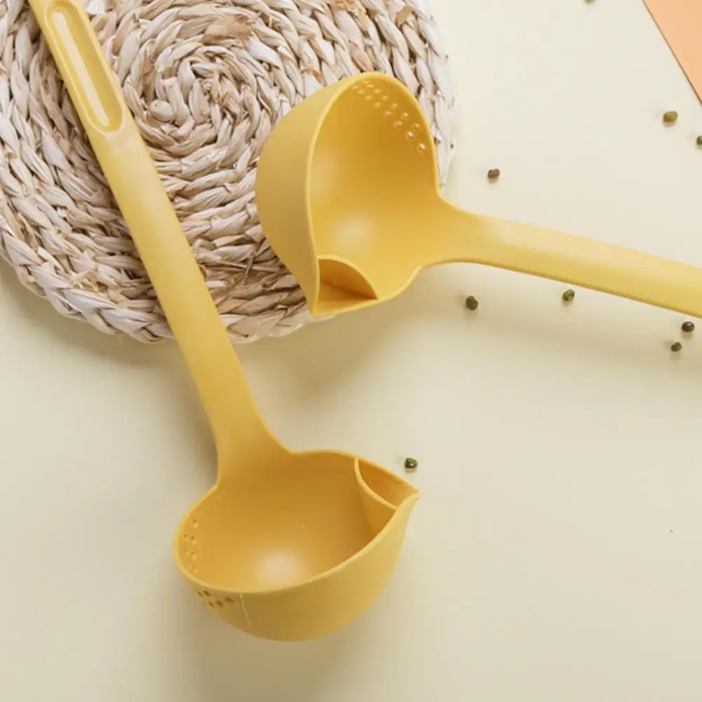 Creative Hot Pot Spoon Creative Oil-separating Spoon Long Handle Food-grade Pp Material Easy Skimming Safe Cooking for Hot Pot