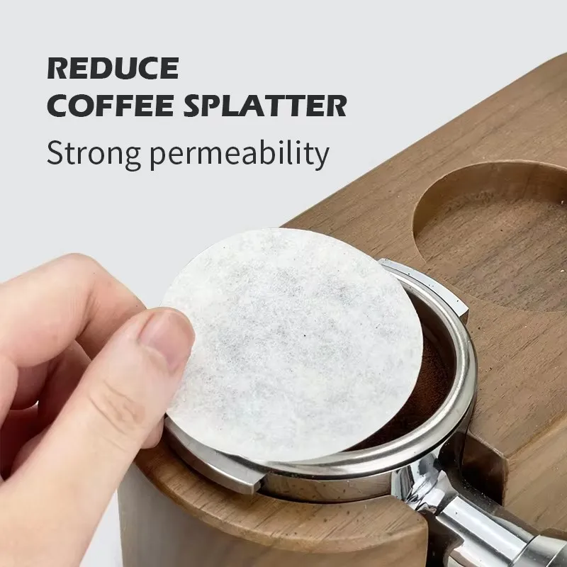 Papel de filtro de café expreso de 51 mm, 53 mm, 58 mm, 100 cuencos de