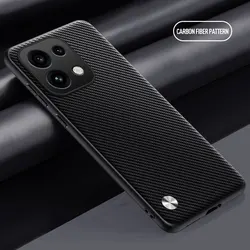 Silicone Shockproof Phone Case with Bumper Protection - Back Cover for OPPO Reno16 Pro 5G (Carbon Grain)