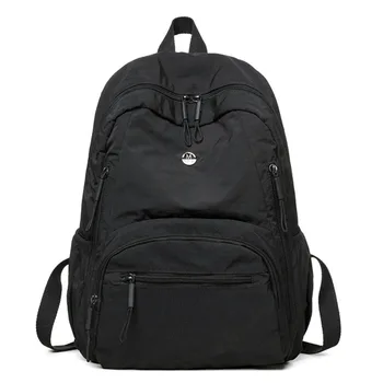 Zaino in nylon carino e capiente, leggero, resistente, impermeabile, con cinghie regolabili, zaino scolastico per uso quotidiano.