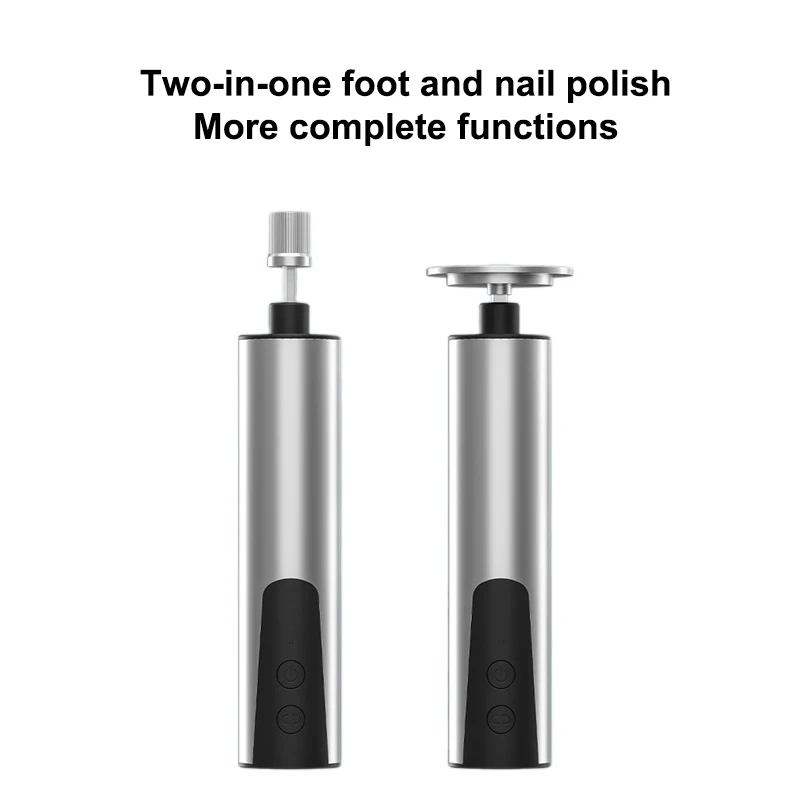 2 IN 1 Foot Care File Electric Foot Callus Remover Leg Heels Remove Dead Skin Pedicure Tool 3