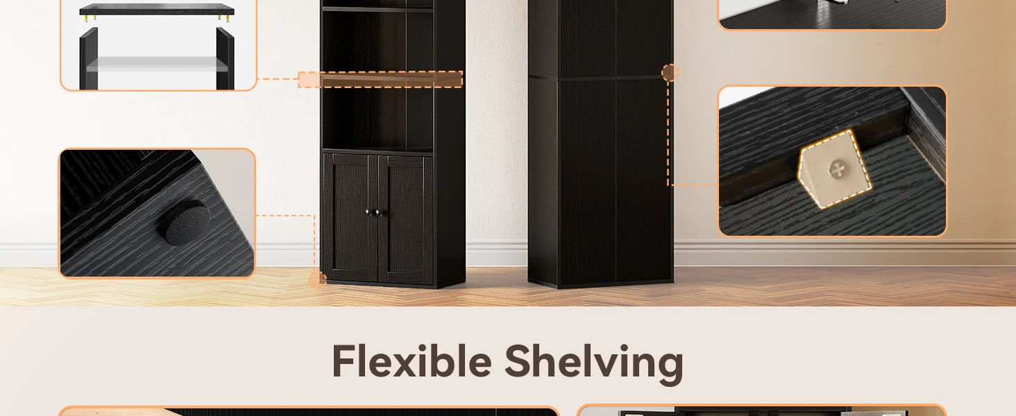 Display Book Shelf Bookcase with Durable Construction