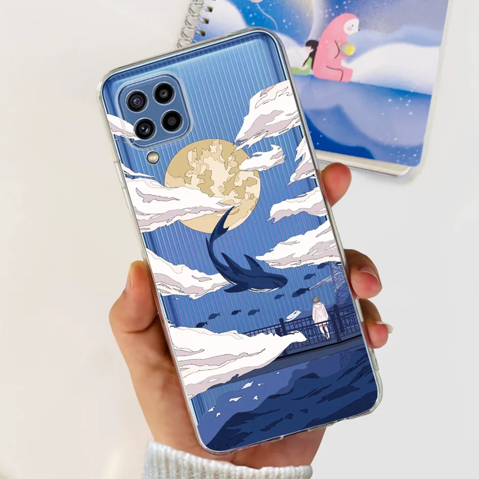 Stylish Flower Clear Silicone Soft TPU Case