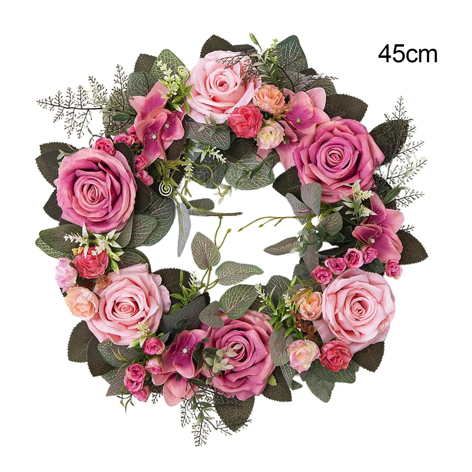 Handmade Artificial Wreath Floral Swag Flower Wreath for Home Decor