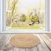 20/30cm Japanese Style Natural Straw Round Pouf Tatami Cushion Rattan Yoga Cushion Woven Sitting Seat Cushion 4