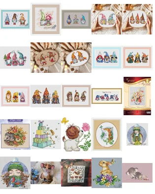 Elephon'S Friends Cross Stich Ricamo Set Disegno Elettronico Cross Stich Kit Cucito