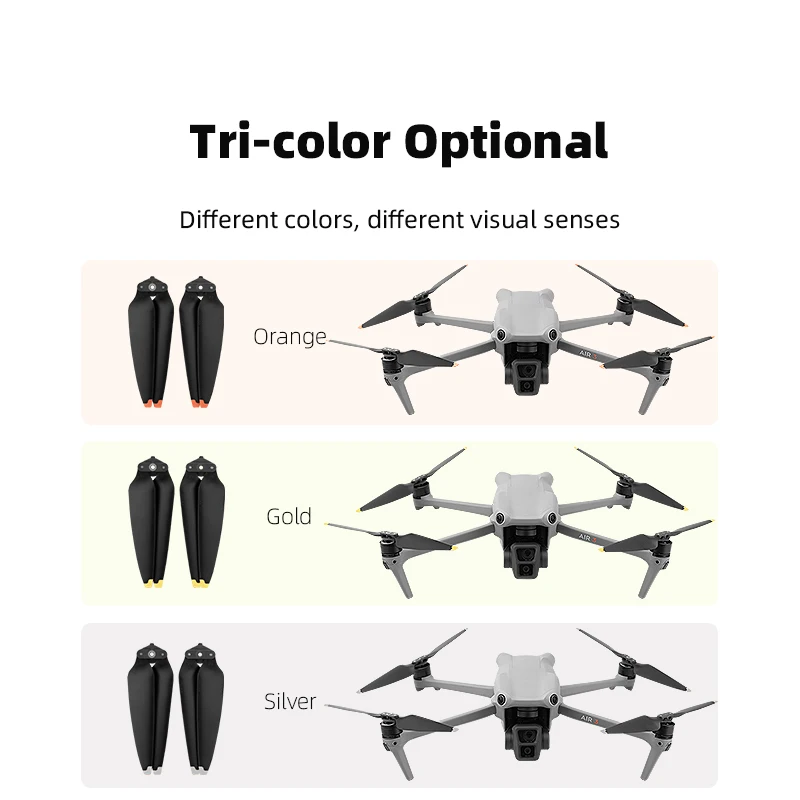 Hélices DJI Mini 3 Pro PC - Lot 2/4 Paires Orange