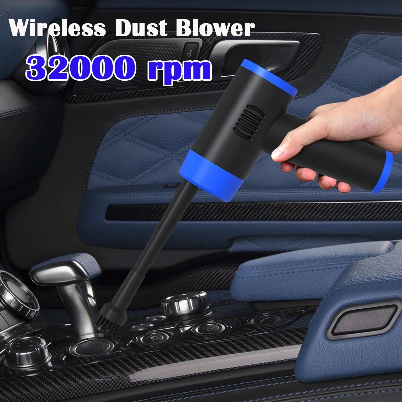

Wireless Dust Blower 32000 Rpm Strong Wind Power Air Blower Cleaning Air Dryer Home Computer Laptop Keyboard Camera Cleaning