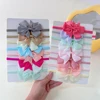 8Pcs/Set Solid Color Nylon Six Ears Bows Headband for Baby Bowknot Elastic Hair Band Handmade Headwear Girls Hair Accessories 3