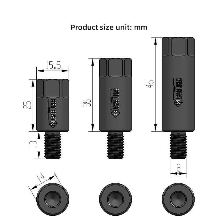 Motorcycle Mirror Adapters 10MM Rearview Mirrors screw Conversion Bolt Electric Scooter M10 Mirror screw SPIRIT BEAST motorcycle mirror motorcycle mirrors motorcycle mirror mount motorcycle mirror bracket