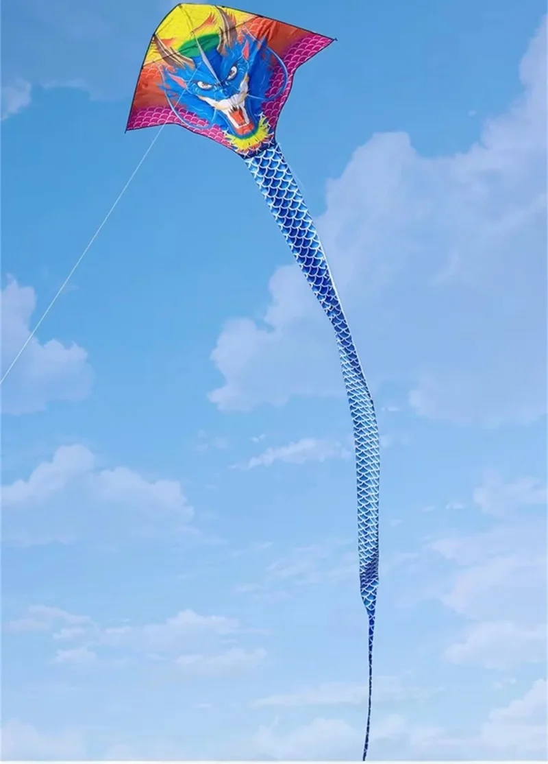 Free shipping Traditional flying dragon kite 2024 new Chinese dragon large upscale adults special long dragon kite long tail koi 6