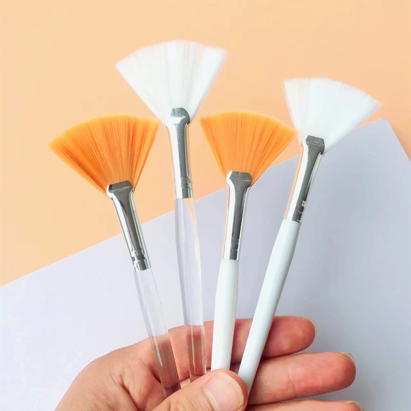10/20/50pcs Fan Shape Foundation Makeup Brushes Multifunctional Facial Mask Brush Essential Oil Women Beauty Makeup Tools Brush 4 10/20/50pcs Fan Shape Foundation Makeup Brushes Multifunctional Facial Mask Brush Essential Oil Women Beauty Makeup Tools Brush 4