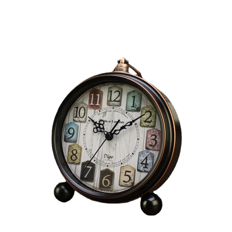 

Decorative Desktop Living Room Retro Creative Personalized Desk Clock